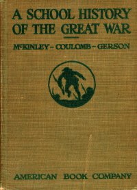 A School History of the Great War Book Cover